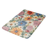 Verbazingwekkende tedere zomer tuin bloemen badmat (Gekanteld)