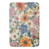 Verbazingwekkende tedere zomer tuin bloemen badmat (Voorkant Verticaal)