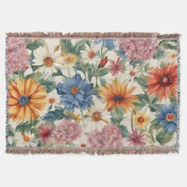 Verbazingwekkende tedere zomer tuin bloemen deken