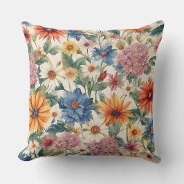 Verbazingwekkende tedere zomer tuin bloemen kussen