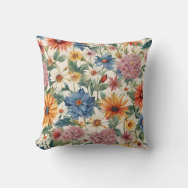 Verbazingwekkende tedere zomer tuin bloemen kussen