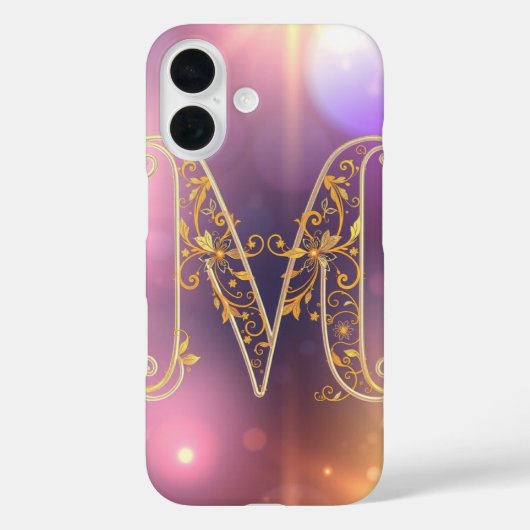 Verbazingwekkende Transparante Letter M Case-Mate iPhone Case (Achterkant)