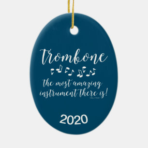 Verbazingwekkende trombone keramisch ornament