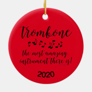 Verbazingwekkende trombone keramisch ornament