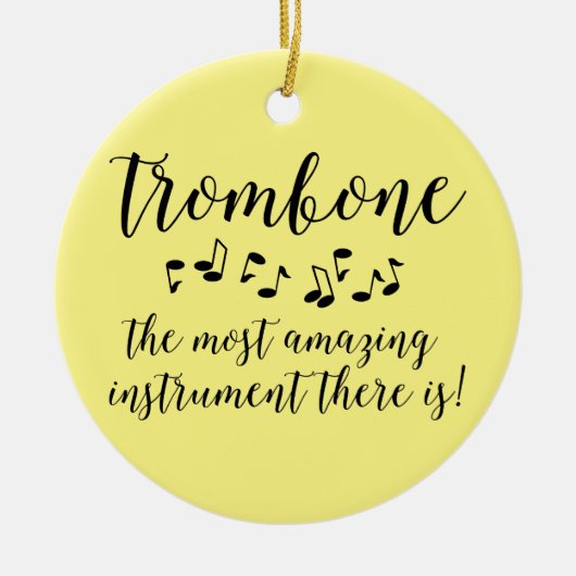 Verbazingwekkende trombone keramisch ornament (Voorkant)