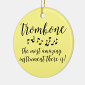 Verbazingwekkende trombone keramisch ornament (Links)