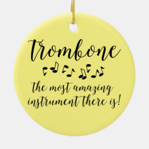 Verbazingwekkende trombone keramisch ornament