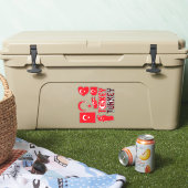 Verbazingwekkende Turkse vormen van nationale symb Sticker (Koeler)