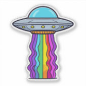 Verbazingwekkende UFO Sticker (Voorkant)