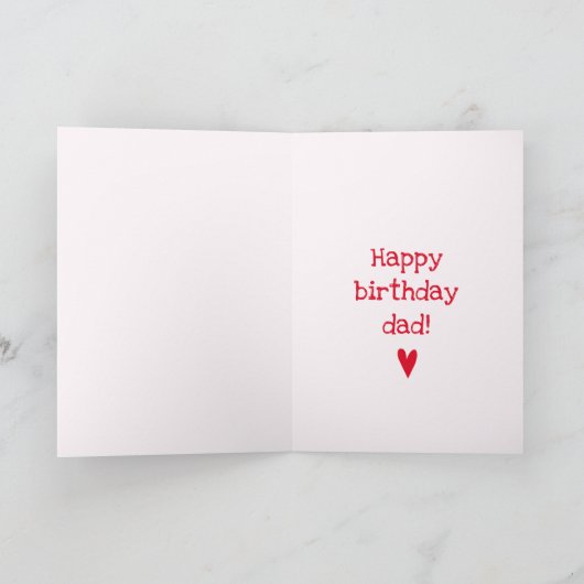 Verbazingwekkende vader! | Dochter en vader - Pap' Kaart (Binnen)