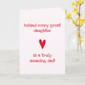 Verbazingwekkende vader! | Dochter en vader - Pap' Kaart (Gele Bloem)