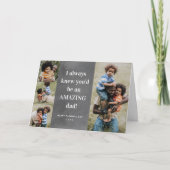 Verbazingwekkende vader foto Vaderdag Kaart (Voorkant)
