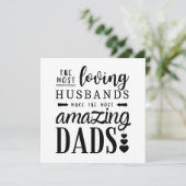 Verbazingwekkende vaders, liefdevolle echtgenoten  kaart (Staand voorkant)