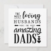 Verbazingwekkende vaders, liefdevolle echtgenoten kaart (Voorkant)