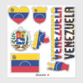 Verbazingwekkende Venezuela vormen nationale symbo Sticker (Vel)