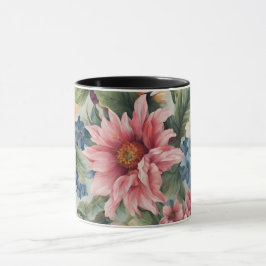 Verbazingwekkende verfijnde kleurrijke zomerbloeme mok
