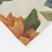 Verbazingwekkende verfijnde rode bloem en delicate fleece deken (Hoek)