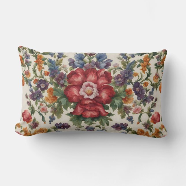 Verbazingwekkende verfijnde rode bloem en delicate kussen (Voorkant)