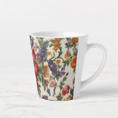 Verbazingwekkende verfijnde rode bloem en delicate latte mok (Rechts)