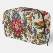 Verbazingwekkende verfijnde rode bloem en delicate toilettasje (Rechterhoek)