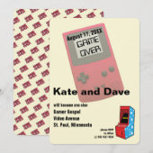 Verbazingwekkende videoband Gamer bruiloft Kaart (Voorkant / Achterkant)