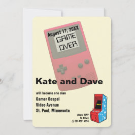 Verbazingwekkende videoband Gamer bruiloft Kaart
