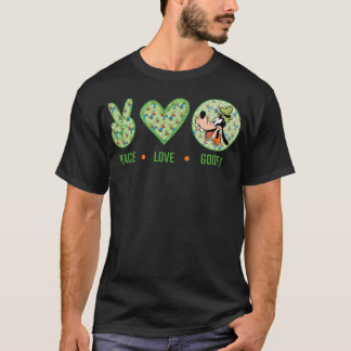 Verbazingwekkende Vrede Liefde Goofy Design T-shirt