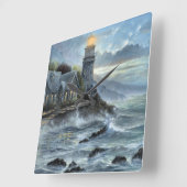 verbazingwekkende vuurtoren vierkante klok (Hoek)