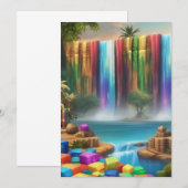 Verbazingwekkende waterval bedankkaart (Voorkant / Achterkant)