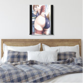 Verbazingwekkende Waterverf Anime Butts Single Z C Canvas Afdruk (Insitu (Slaapkamer))