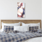 Verbazingwekkende Waterverf Anime Butts Single Z C Canvas Afdruk (Insitu (Slaapkamer))