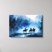 Verbazingwekkende waterverf schilderij van native canvas afdruk (Voorkant)