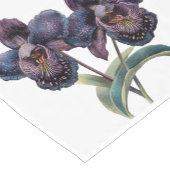 Verbazingwekkende  waterverf zwarte orchideeën korte tafelloper (Hoek)