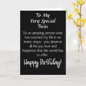 VERBAZINGWEKKENDE WENSEN VOOR EEN SPECIALE *TWIN*  KAART (Gele Bloem)