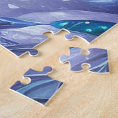 Verbazingwekkende witte sneeuwvos op Icy Land Legpuzzel (Zijkant)