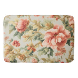 Verbazingwekkende zachte prachtige bloemen, blader badmat