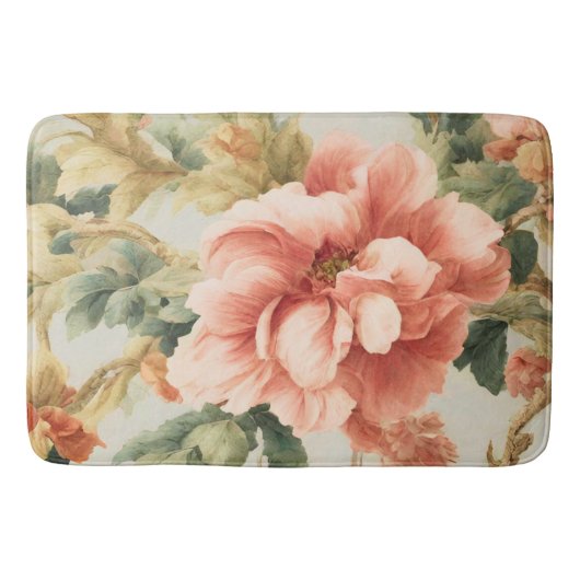 Verbazingwekkende zachte prachtige bloemen, blader badmat (Voorkant)