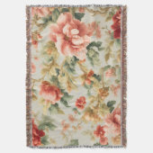 Verbazingwekkende zachte prachtige bloemen, blader deken (Voorkant Verticaal)