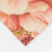 Verbazingwekkende zachte prachtige bloemen, blader fleece deken (Hoek)