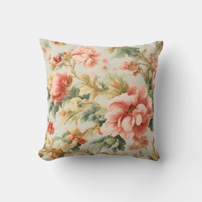 Verbazingwekkende zachte prachtige bloemen, blader kussen (Voorkant)