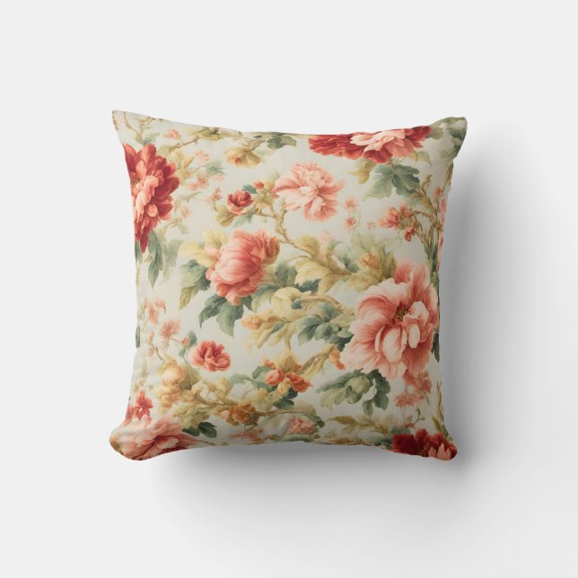 Verbazingwekkende zachte prachtige bloemen, blader kussen (Voorkant)