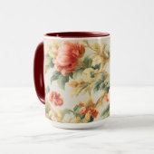 Verbazingwekkende zachte prachtige bloemen, blader mok (Voorkant links)