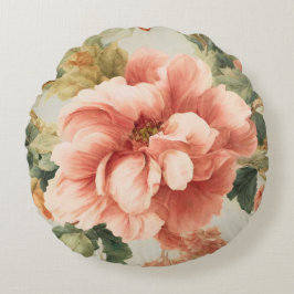 Verbazingwekkende zachte prachtige bloemen, blader rond kussen