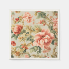 Verbazingwekkende zachte prachtige bloemen, blader servet