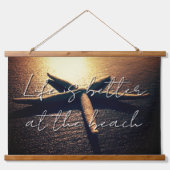 Verbazingwekkende zeester strand foto op maat hangend wandkleed (Voorkant)