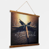 Verbazingwekkende zeester strand foto op maat hangend wandkleed (Gebogen)