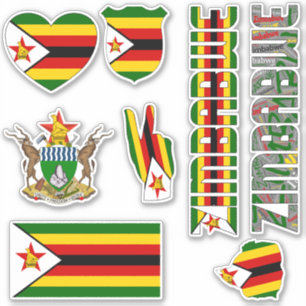 Verbazingwekkende Zimbabwaanse nationale symbolen Sticker