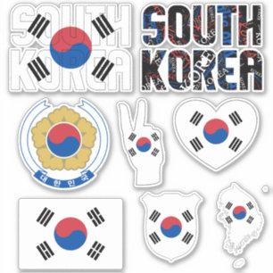 Verbazingwekkende Zuid-Korea vormen nationale symb Sticker