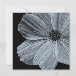 Verbazingwekkende zwart-wit bloemkaart