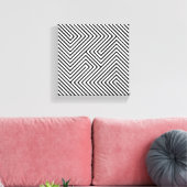 Verbazingwekkende zwart-witschilderkunst canvas afdruk (Insitu (Woonkamer))